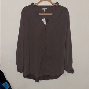 Maurices Chocolate Brown Blouse